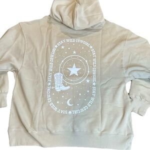 Wild Fable Cream Graphic Hoodie 3XL